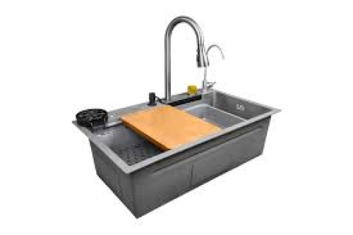 حوض المطبخ سمارت 1 زرار الديجيتال 75 × 45